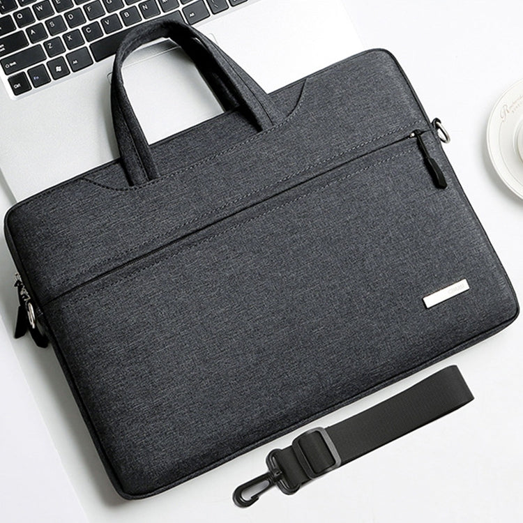 Frendorf | Handtas Laptop Bag Binnenzak met Schouderband, Maat: 13.3 inch (Donkergrijs)