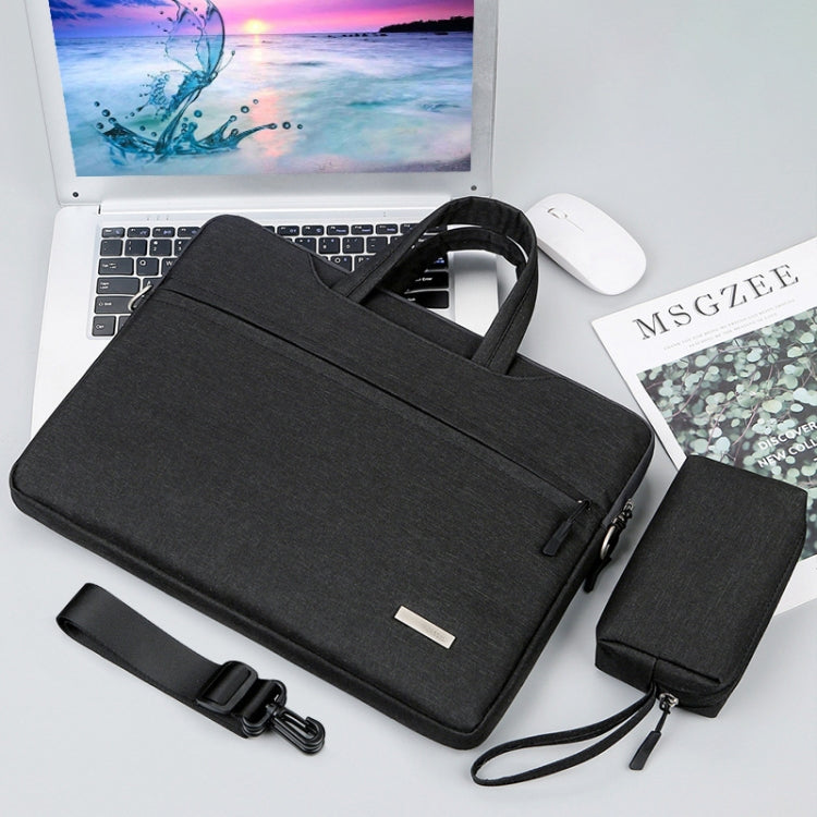 Frendorf | Handtas Laptop Bag Binnenzak met Schouderband/Kracht Bag, Grootte: 12 inch (Zwart)