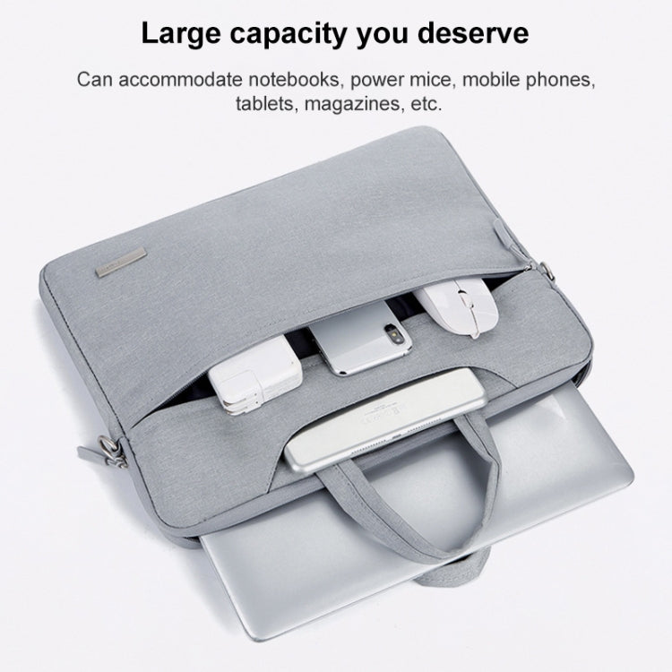 Frendorf | Handtas Laptop Bag Binnenzak met Schouderriem/Kracht Bag, Maat:16.1 inch(Grijs)