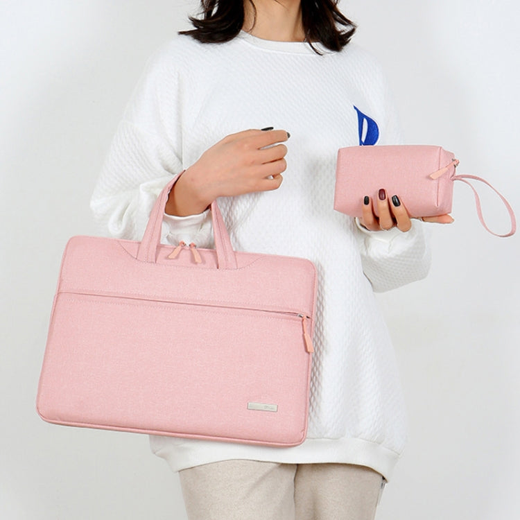 Frendorf | Handtas Laptoptas Binnenzak met Schouderriem / Power Bag, Maat: 16.1 inch (Roze)