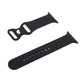 Frerndorf | Gewebte Textur-Uhrenarmband für Apple Watch Series 9&8&7 41mm / SE 3&SE 2&6&SE&5&4 40mm / 3&2&1 38mm (Schwarz)