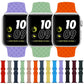 Frerndorf | Gewebte Textur-Uhrenarmband für Apple Watch Series 9&8&7 41mm / SE 3&SE 2&6&SE&5&4 40mm / 3&2&1 38mm (Dunkelgrün)