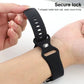 Frerndorf | Gewebte Textur-Uhrenarmband für Apple Watch Series 9&8&7 41mm / SE 3&SE 2&6&SE&5&4 40mm / 3&2&1 38mm (Dunkelgrün)