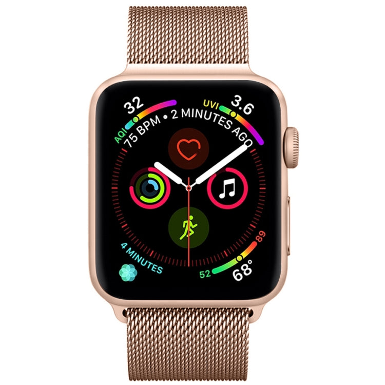 Frerndorf | Milanese Edelstahl Armband für Apple Watch Ultra 49mm&Watch Ultra 2 49mm / Serie 9&8&7 45mm / SE 3&SE 2&6&SE&5&4 44mm / 3&2&1 42mm (Roségold)