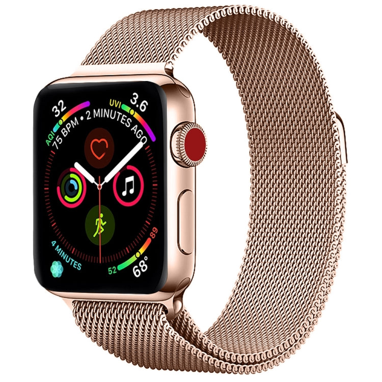 Frerndorf | Milanese Edelstahl Armband für Apple Watch Ultra 49mm&Watch Ultra 2 49mm / Serie 9&8&7 45mm / SE 3&SE 2&6&SE&5&4 44mm / 3&2&1 42mm (Roségold)