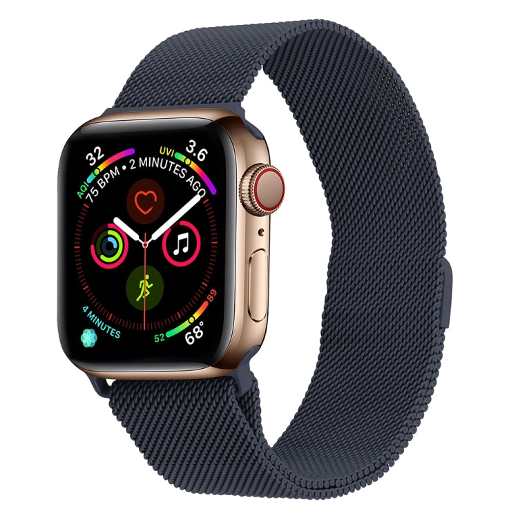 Frerndorf | Milanese Edelstahl-Uhrenarmband für Apple Watch Series 9&8&7 41mm / SE 3&SE 2&6&SE&5&4 40mm / 3&2&1 38mm (Rosa Grau)