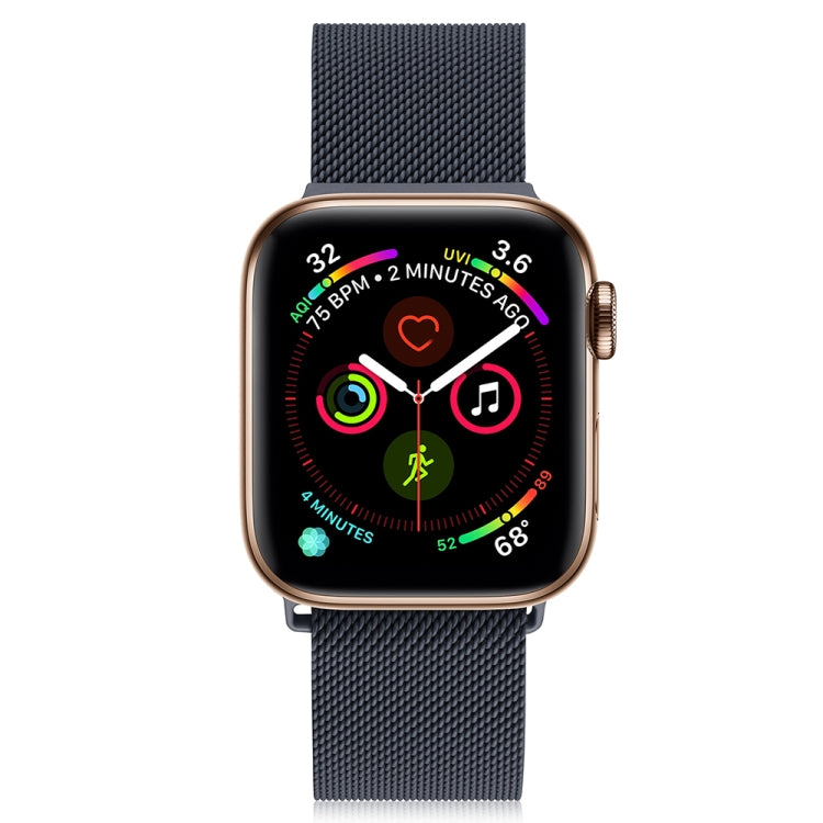 Frerndorf | Milanese Edelstahl-Uhrenarmband für Apple Watch Series 9&8&7 41mm / SE 3&SE 2&6&SE&5&4 40mm / 3&2&1 38mm (Rosa Grau)