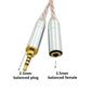 Frendorf | ZS0156 Ausgewogenes Inter-Konversions-Audiokabel (2.5 Balanced Male auf 3.5 Balanced Female)
