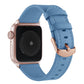 Frerndorf | Universelles Echtleder-Uhrenarmband für Apple Watch Series 8&7 41mm / SE 2&6&SE&5&4 40mm / 3&2&1 38mm (See Blau)