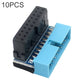 Frendorf | 10 Stück 3.0 19P 20P Motherboard Male To Female Extension Adapter, Modell: PH19B(Schwarz Blau)