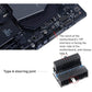 Frendorf | 10 Stück 3.0 19P 20P Motherboard Male To Female Extension Adapter, Modell: PH19B(Schwarz Blau)