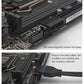 Frendorf | 10 Stück 3.0 19P 20P Motherboard Male To Female Extension Adapter, Modell: PH19B(Schwarz Blau)