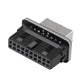 Frendorf | 10 PCS 73S Hauptplatine USB 3.0 19P/20P zu Type-E 90 Grad Adapter