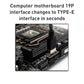 Frendorf | 10 PCS 73S Hauptplatine USB 3.0 19P/20P zu Type-E 90 Grad Adapter