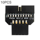 Frendorf | 10 PCS Motherboard USB 2.0 9Pin zu USB 3.0 19Pin Plug-in Connector Adapter, Modell: PH23A
