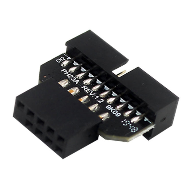 Frendorf | 10 PCS Motherboard USB 2.0 9Pin zu USB 3.0 19Pin Plug-in Connector Adapter, Modell: PH23A