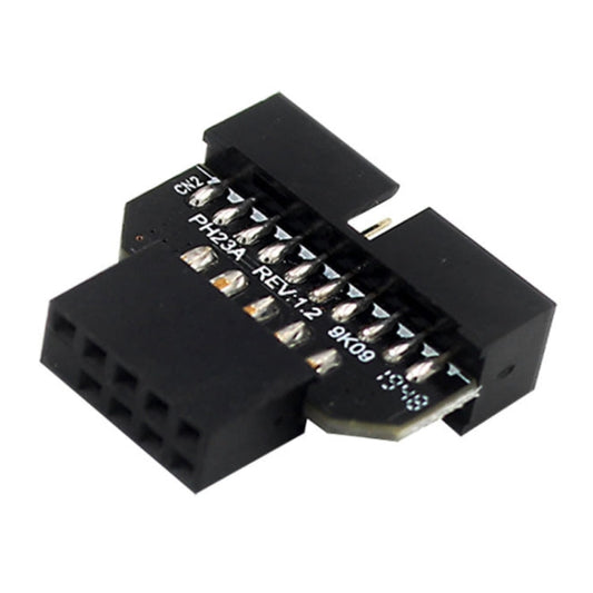Frendorf | 10 PCS Motherboard USB 2.0 9Pin zu USB 3.0 19Pin Plug-in Connector Adapter, Modell: PH23A