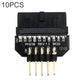 Frendorf | 10 PCS Motherboard USB 2.0 9Pin zu USB 3.0 19Pin Stecker-Connector-Adapter, Modell:PH23B
