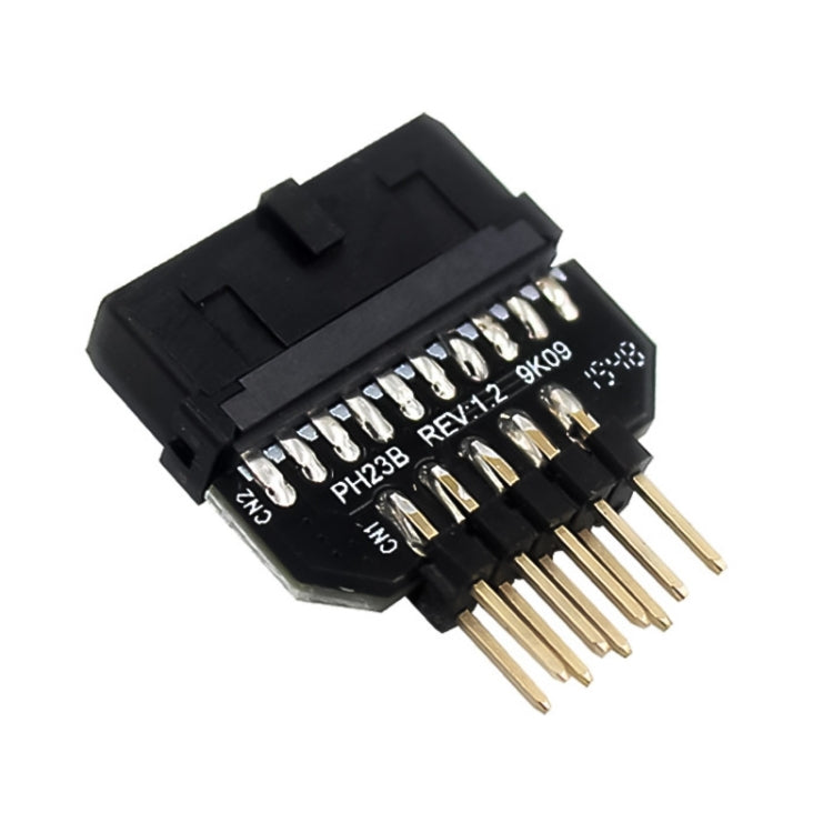 Frendorf | 10 PCS Motherboard USB 2.0 9Pin zu USB 3.0 19Pin Stecker-Connector-Adapter, Modell:PH23B
