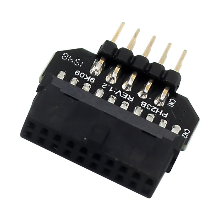 Frendorf | 10 PCS Motherboard USB 2.0 9Pin zu USB 3.0 19Pin Stecker-Connector-Adapter, Modell:PH23B