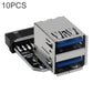 Frendorf | 10 PCS 19/20Pin zu Dual USB 3.0 Adapter Konverter, Modell:PH21