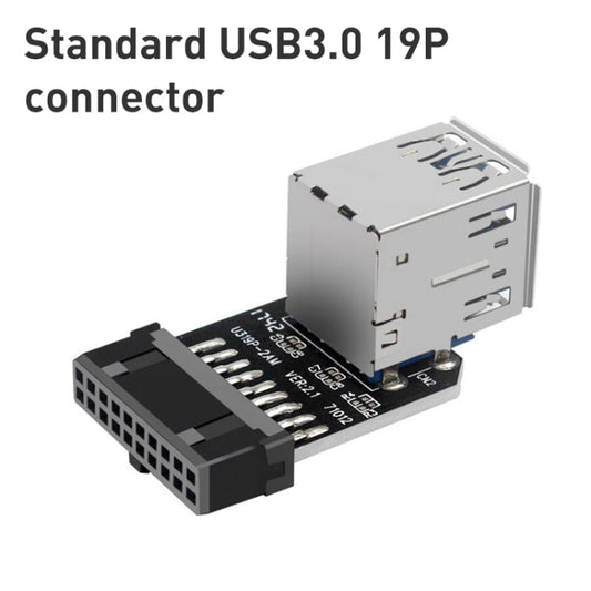 Frendorf | 10 PCS 19/20Pin zu Dual USB 3.0 Adapter Konverter, Modell:PH21