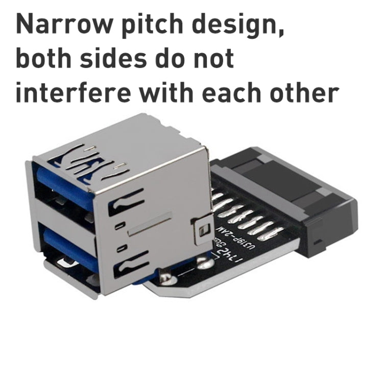 Frendorf | 10 PCS 19/20Pin zu Dual USB 3.0 Adapter Konverter, Modell:PH21