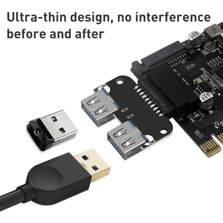 Frendorf | 10 Stück 19/20Pin zu Dual USB 3.0 Adapter Konverter, Modell:PH22
