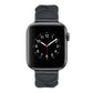 Frerndorf | Twist Genähtes Echtes Leder Uhrband Für Apple Watch Series 9&8&7 41mm / SE 3&SE 2&6&SE&5&4 40mm / 3&2&1 38mm (Schwarz)