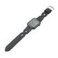 Frerndorf | Twist Genähtes Echtes Leder Uhrband Für Apple Watch Series 9&8&7 41mm / SE 3&SE 2&6&SE&5&4 40mm / 3&2&1 38mm (Schwarz)