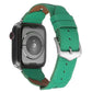 Frerndorf | Twist Genähtes Echtes Leder Uhrenarmband Für Apple Watch Series 9&8&7 41mm / SE 3&SE 2&6&SE&5&4 40mm / 3&2&1 38mm (Grün)