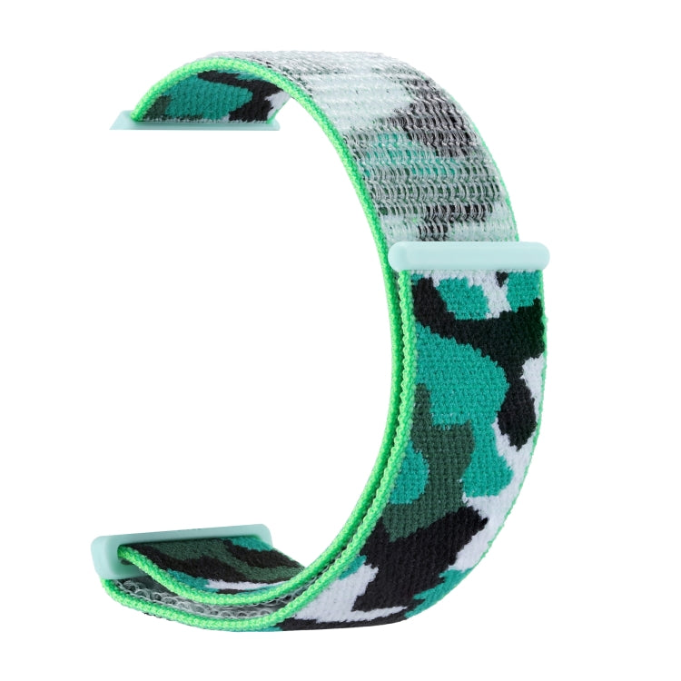 Frerndorf | Nylon Loop Watch Band für Apple Watch Ultra 49mm & Watch Ultra 2 49mm / Series 9 & 8 & 7 45mm / SE 3 & SE 2 & 6 & SE & 5 & 4 44mm / 3 & 2 & 1 42mm (Dunkelgrün Camouflage)