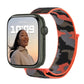 Frerndorf | Nylon Loop Uhrband für Apple Watch Series 9&8&7 41mm / SE 3&SE 2&6&SE&5&4 40mm / 3&2&1 38mm (Orange Camouflage)