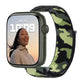 Frerndorf | Nylon Loop Uhrenarmband für Apple Watch Series 9&8&7 41mm / SE 3&SE 2&6&SE&5&4 40mm / 3&2&1 38mm (Armeegrün Tarnmuster)
