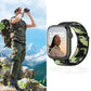 Frerndorf | Nylon Loop Uhrband für Apple Watch Series 9&8&7 41mm / SE 3&SE 2&6&SE&5&4 40mm / 3&2&1 38mm (Orange Camouflage)