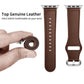 Frerndorf | Echtes Leder Armband für Apple Watch Series 9&8&7 41mm / SE 3&SE 2&6&SE&5&4 40mm / 3&2&1 38mm (Dunkelbraune Nadeltextur)