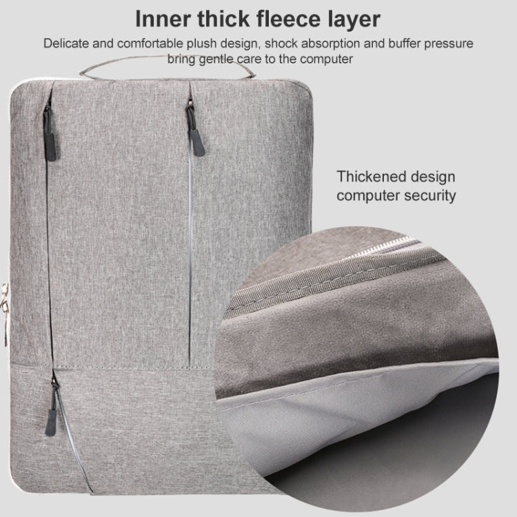 Frendorf | C310 Tragbare Freizeit Laptop Handtasche, Größe: 13-13,3 Zoll (Grau)