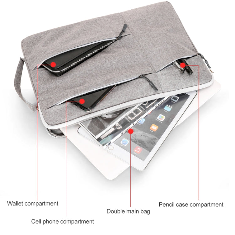 Frendorf | C310 Draagbare Casual Laptop Handtas, Maat: 15.4-16 inch (Roze)