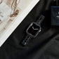 Frendorf | Elektroplattiertes Acryl-Uhrenband für Apple Watch Series 9&8&7 41mm / SE 3&SE 2&6&SE&5&4 40mm / 3&2&1 38mm (Schwarz)