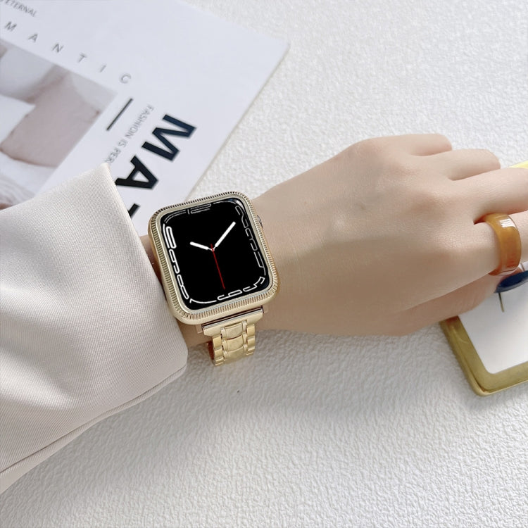 Frendorf | Elektroplattiertes Acryl-Uhrenarmband für Apple Watch Series 9&8&7 41mm / SE 3&SE 2&6&SE&5&4 40mm / 3&2&1 38mm(Gold)