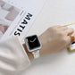 Frendorf | Elektrisch plattierter Acryl-Uhrenarmband für die Apple Watch Series 9&8&7 41mm / SE 3&SE 2&6&SE&5&4 40mm / 3&2&1 38mm (Silber)