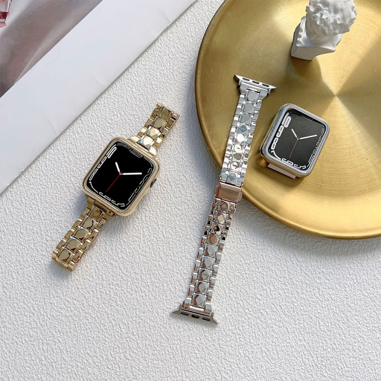 Frendorf | Elektroplattiertes Acryl-Uhrenarmband für Apple Watch Series 9&8&7 41mm / SE 3&SE 2&6&SE&5&4 40mm / 3&2&1 38mm(Gold)