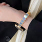 Frerndorf | Metallgehäuse-Uhrenarmband für die Apple Watch Series 9&8&7 41mm / SE 3&SE 2&6&SE&5&4 40mm / 3&2&1 38mm (Schwarz Rosa)