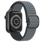 Frerndorf | Welle Nylon Uhrenarmband für Apple Watch Ultra 49 mm & Watch Ultra 2 49 mm / Series 9 & 8 & 7 45 mm / SE 3 & SE 2 & 6 & SE & 5 & 4 44 mm / 3 & 2 & 1 42 mm (Grau)