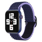 Frerndorf | Wave Nylon Uhrband für Apple Watch Ultra 49mm&Watch Ultra 2 49mm / Series 9&8&7 45mm / SE 3&SE 2&6&SE&5&4 44mm / 3&2&1 42mm (Mitternachtsblau Schwarz)