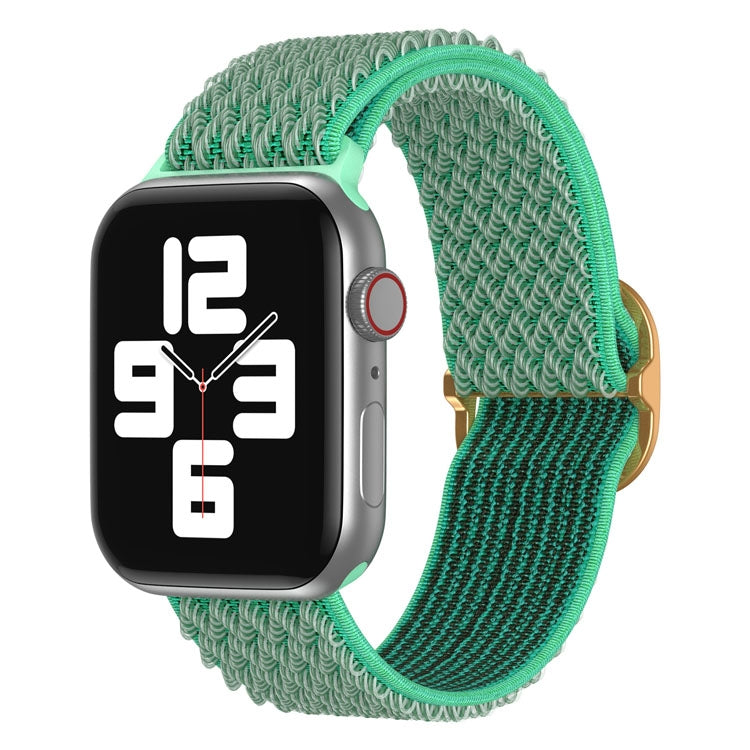 Frerndorf | Wave Nylon Uhrenband für Apple Watch Ultra 49mm & Watch Ultra 2 49mm / Series 9 & 8 & 7 45mm / SE 3 & SE 2 & 6 & SE & 5 & 4 44mm / 3 & 2 & 1 42mm (Spearmint Grün)