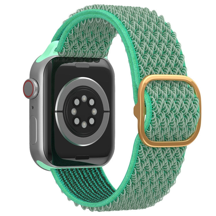 Frerndorf | Wave Nylon Uhrenband für Apple Watch Ultra 49mm & Watch Ultra 2 49mm / Series 9 & 8 & 7 45mm / SE 3 & SE 2 & 6 & SE & 5 & 4 44mm / 3 & 2 & 1 42mm (Spearmint Grün)