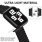 Frerndorf | Wave Nylon Uhrband für Apple Watch Ultra 49mm&Watch Ultra 2 49mm / Series 9&8&7 45mm / SE 3&SE 2&6&SE&5&4 44mm / 3&2&1 42mm (Mitternachtsblau Schwarz)