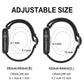 Frerndorf | Wave Nylon Uhrband für Apple Watch Ultra 49mm&Watch Ultra 2 49mm / Series 9&8&7 45mm / SE 3&SE 2&6&SE&5&4 44mm / 3&2&1 42mm (Mitternachtsblau Schwarz)