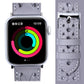 Frerndorf | Echtes Leder Geflochtenes Uhrenarmband Für Apple Watch Series 9&8&7 41mm / SE 3&SE 2&6&SE&5&4 40mm / 3&2&1 38mm(Grau)